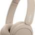 Наушники Sony WH-CH520, Bluetooth, накладные, бежевый [wh-ch520/c]